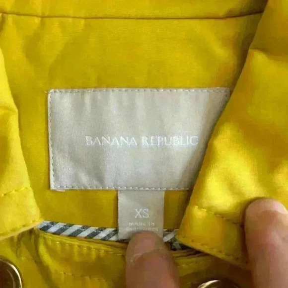 Banana Republic Mid Length Trench Coat Size XS Rain Coat Outerwear Pea Coat - Picture 6 of 12